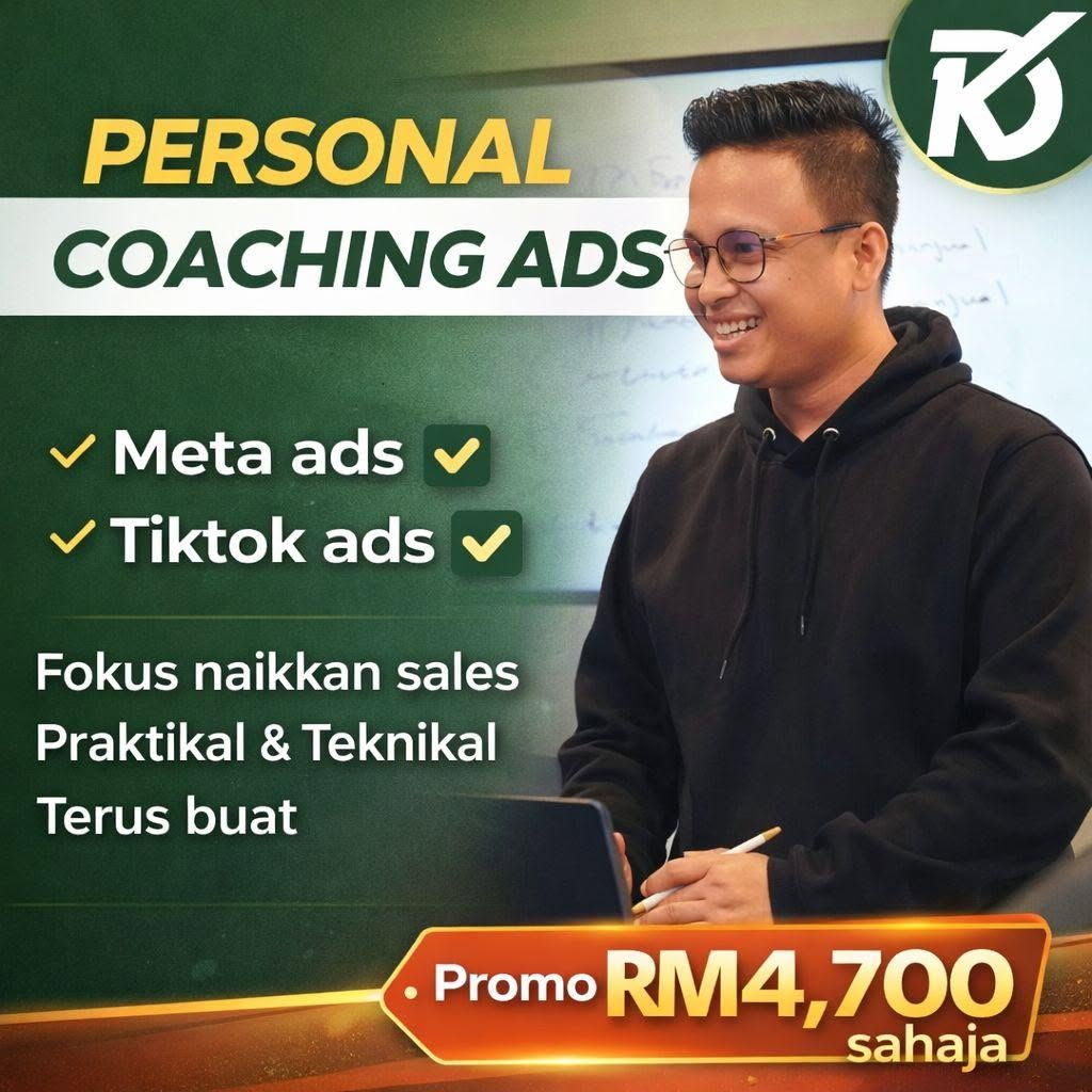 Poster Personal Coaching Ads bersama Cikgu Dzul